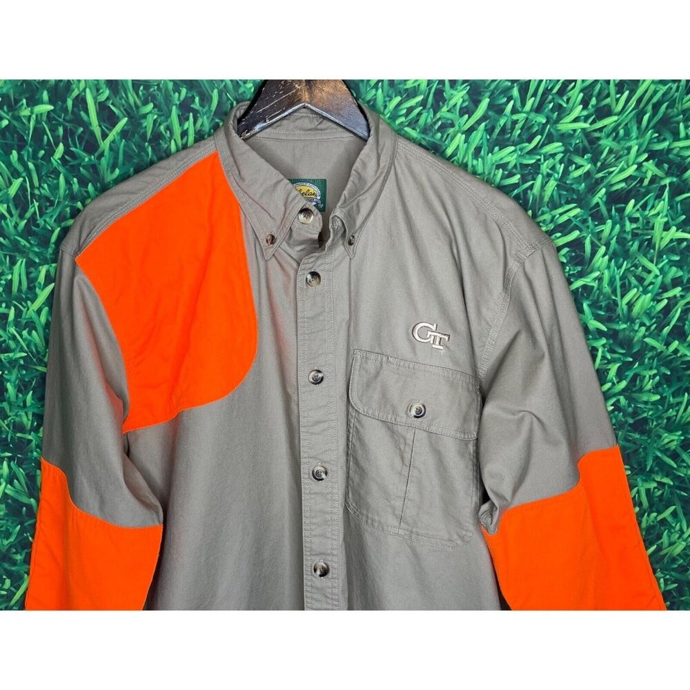 Georgia Tech Yellow Jackets GT Long Sleeve Large Cabela’s Hunting Button Shirt